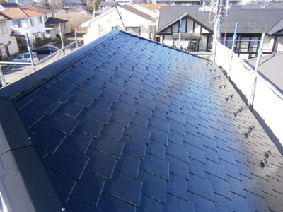 埼玉県富士見市　屋根塗装　外壁塗装　バルコニー防水　施工後
