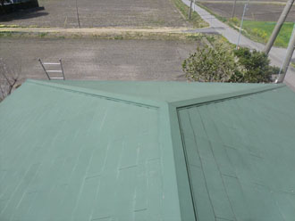 茂原市　屋根塗装調査　屋根俯瞰