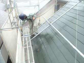 船橋市屋根外壁塗装工事洗浄003
