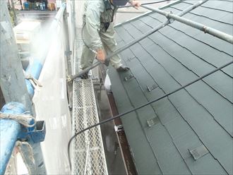 船橋市屋根外壁塗装工事洗浄004