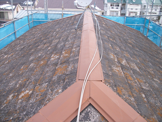 葛飾区　屋根カバー工法前の屋根