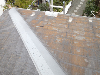 墨田区　屋根塗装前の屋根