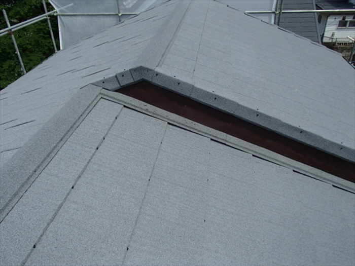 君津市　瓦から金属屋根への葺き替え　完了