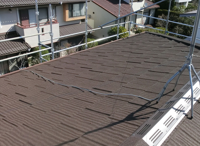 江東区　屋根カバー工法　完了