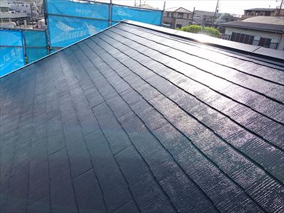 横浜市都筑区の屋根塗装工事｜塗膜の剥がれは下地処理が原因！、施工後写真