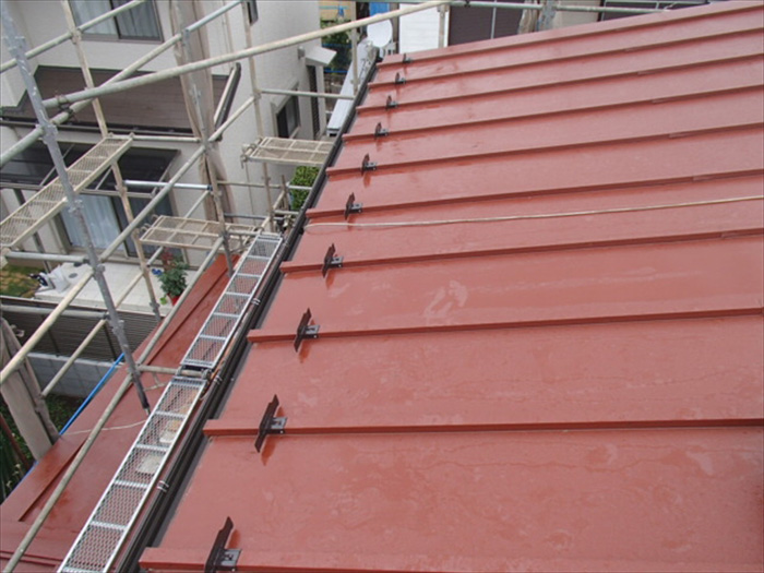 川崎市中原区　腰折れ屋根の葺き替え　完了