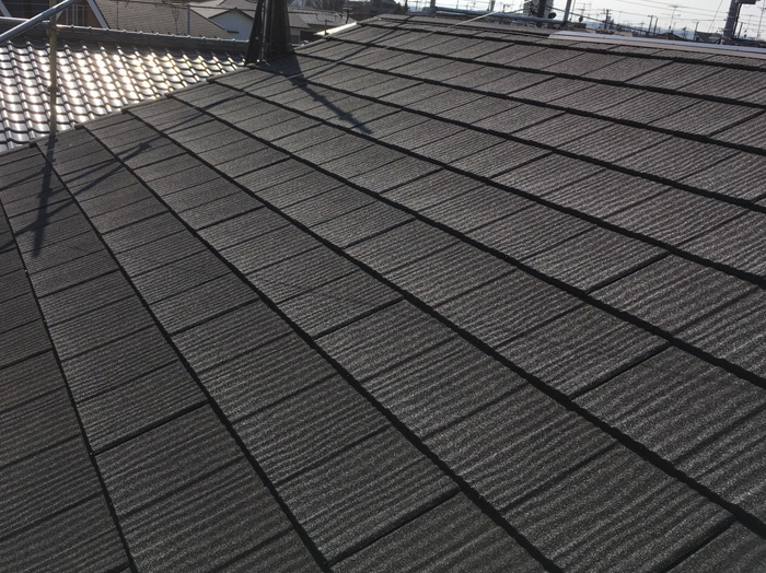 横浜市緑区　瓦から金属屋根材への葺き替え工事　完了