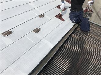 江戸川区金属屋根への塗装