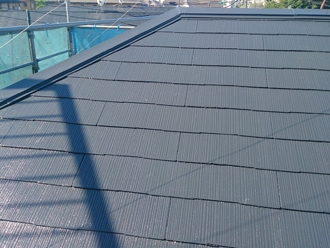 横浜市鶴見区　屋根塗装完了