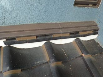 屋根と外壁の取り合い部分