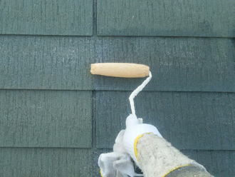 屋根塗装下塗り