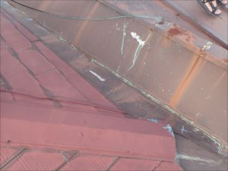 木更津市　雨漏り箇所の屋根