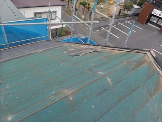 木更津市　屋根材の剥がし状況