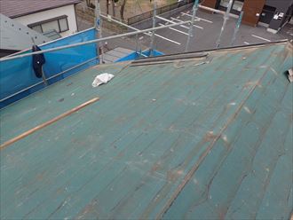 木更津市　屋根材の撤去完了