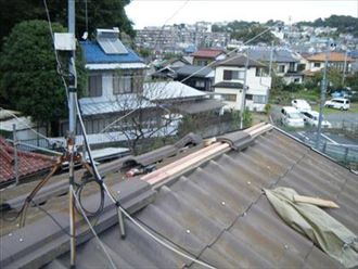 神奈川県/横浜市保土ケ谷区 棟瓦を乗せ直し